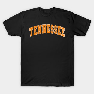 Tennessee - college university font letters jersey football basketball baseball softball volleyball hockey lover fan player christmas birthday gift for men women kids mothers fathers day dad mom vintage retro T-Shirt